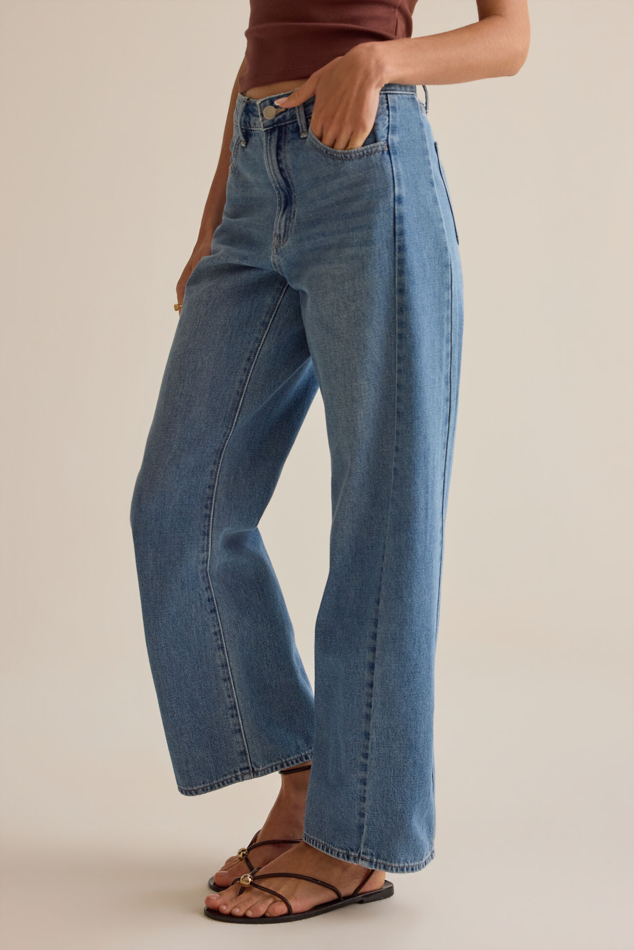 Hailey High Rise Barrel Jeans