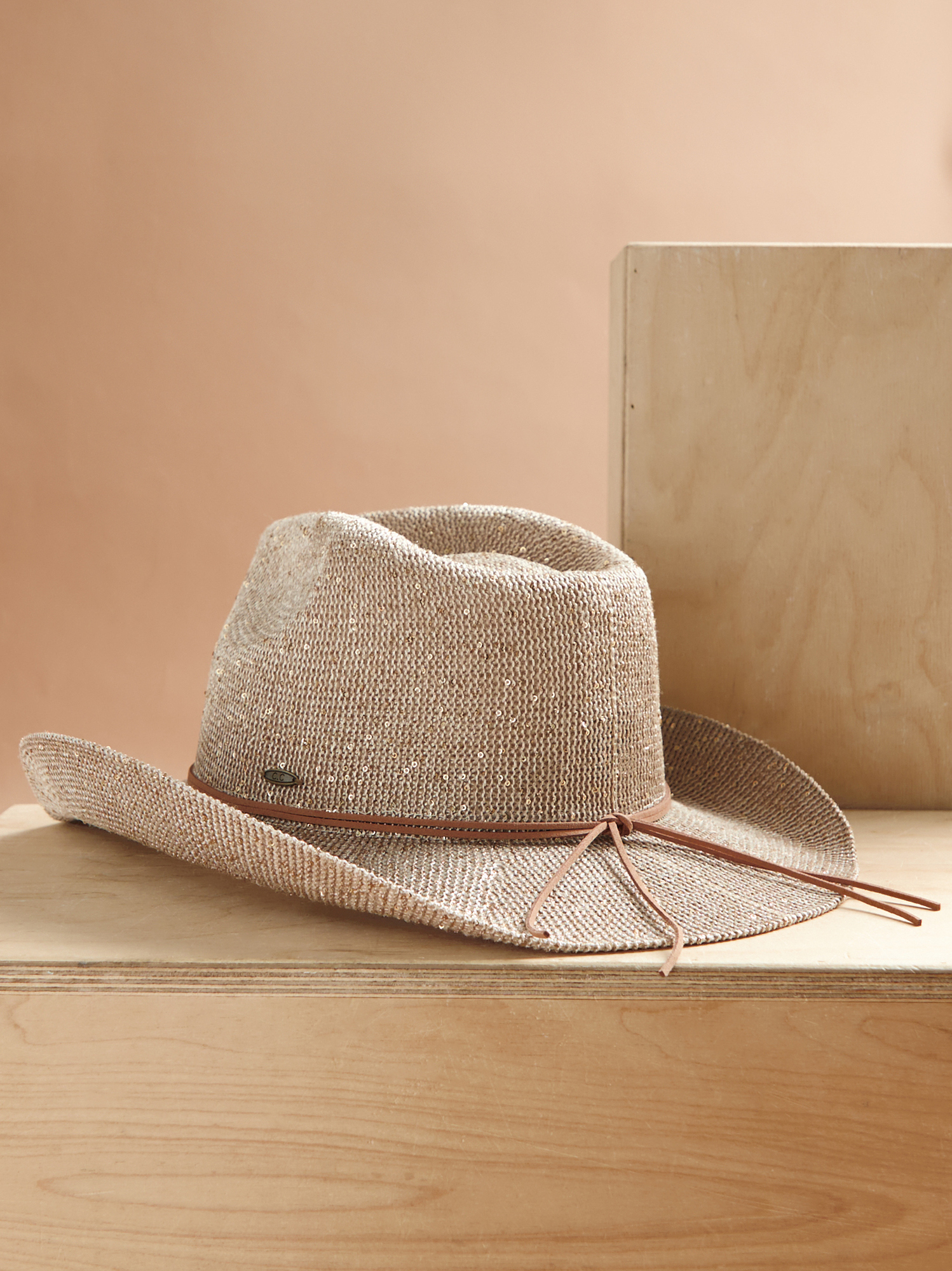 C.C Beanie NashVegas Sequin Cowboy Hat main image 0