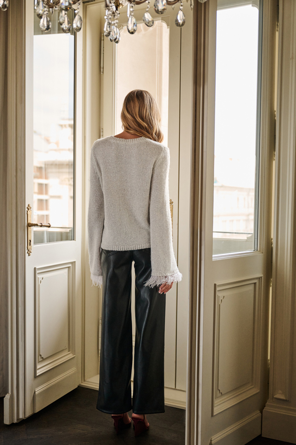 Roman Vegan Leather Pants Detail 4 - Altar'd State