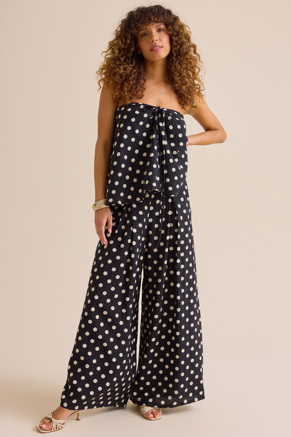 Veda Polka Dot Tube Top Detail 3 - Altar'd State