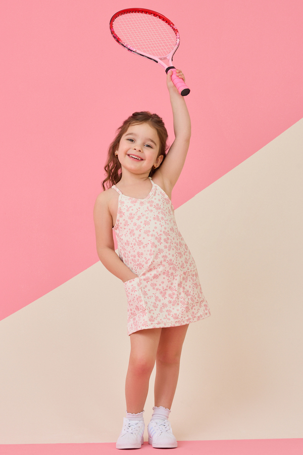 Kara Floral Toddler Athletic Dress Detail 2 - Altar'd State