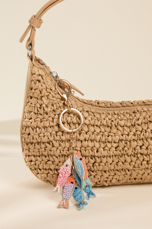 Beaded Sardine Key Chain - Altar'd State - 