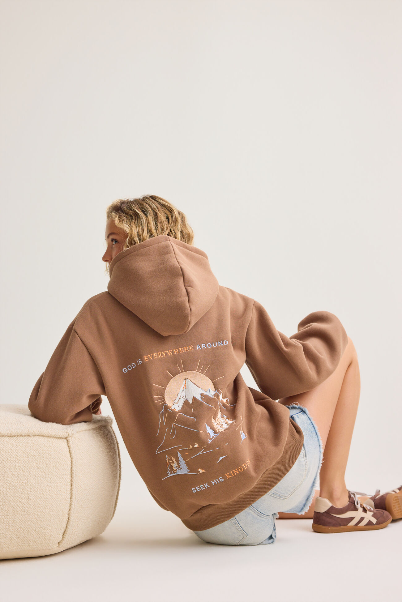 God is Everywhere Around You Mountain Hoodie