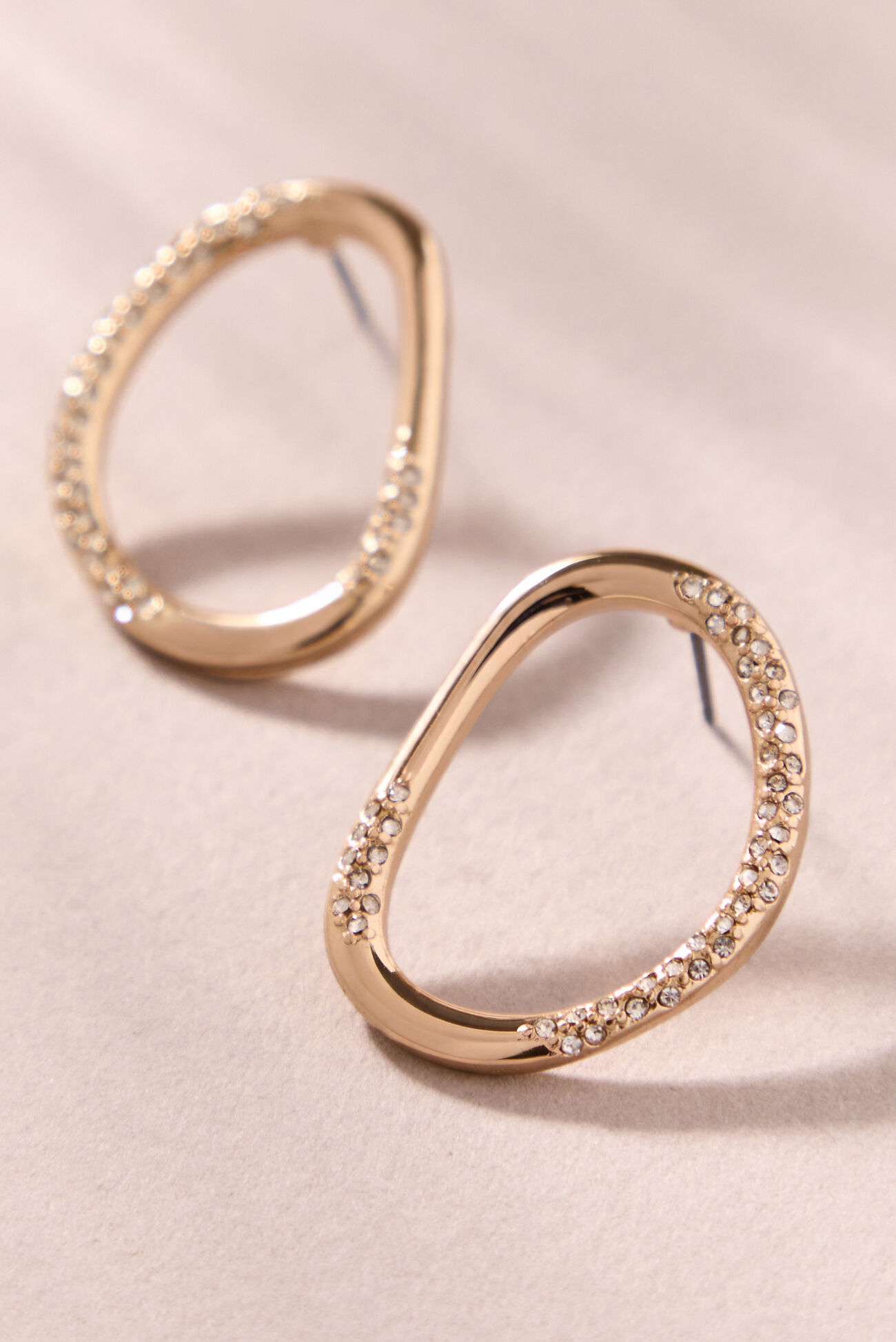 Johanna Open Circle Crystal Earrings