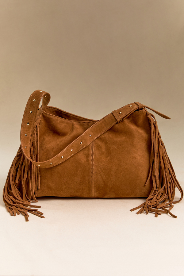 Jo Fringe Suede Shoulder Bag - Altar'd State