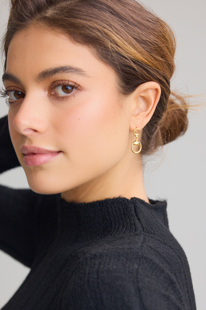 18K Gold Horsebit Earrings - Altar'd State - 