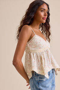 Kylie Floral Babydoll Tank Detail 2 - Altar'd State
