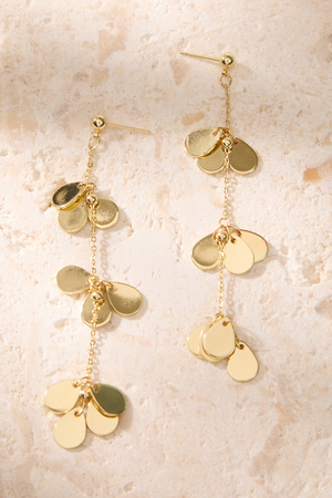 Golden Tiered Coin Earrings - Altar'd State - 