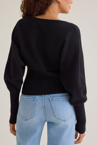 Kora Fitted V-Neck Sweater Detail 4 - Altar'd State