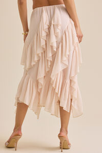 Atlas Ruffle Midi Skirt Detail 6 - Altar'd State
