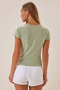 WWJD Patchwork Baby Tee Detail 5 - Altar'd State