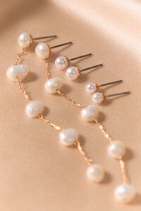 18K Gold Pearl Dangle Trio Pack - Altar'd State