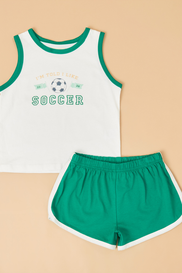 I'm Told I Like Soccer Top and Shorts Set Detail 2 - Altar'd State
