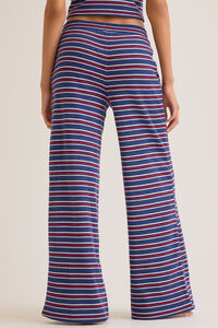 Channing Striped Brushed Rib Lounge Pant Detail 5 - Altar'd State