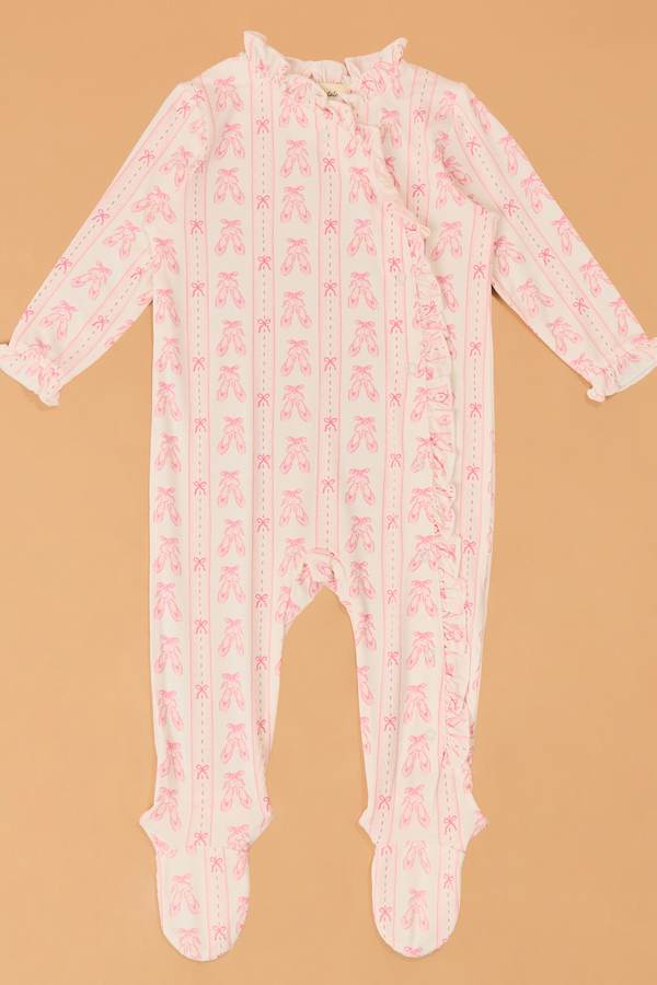 Kimberly Ballet Ruffle Footie - Altar'd State