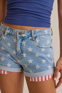 Morrigan Star Denim Short Detail 2 - Altar'd State