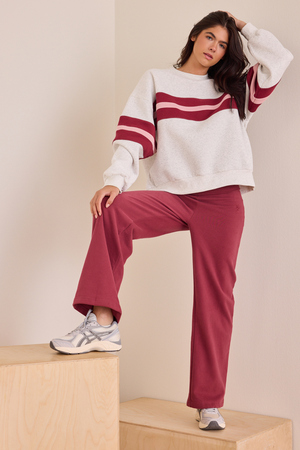 Power Stripe Fleece Pullover - Altar'd State