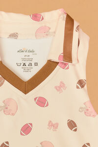 Touchdowns and Bows Polo Tank Detail 2 - Altar'd State