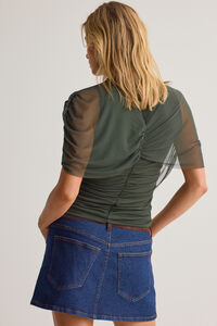 Kael Mesh Shawl Wrap Top Detail 4 - Altar'd State