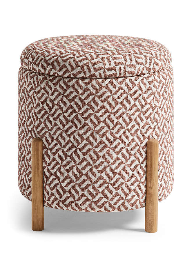 Millie Upholstered Storage Stool Detail 1 - Altar'd State