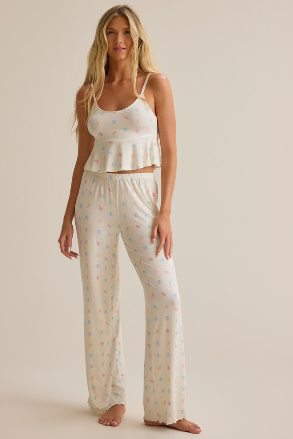 Lillianna Seashell Lounge Bottoms - Altar'd State
