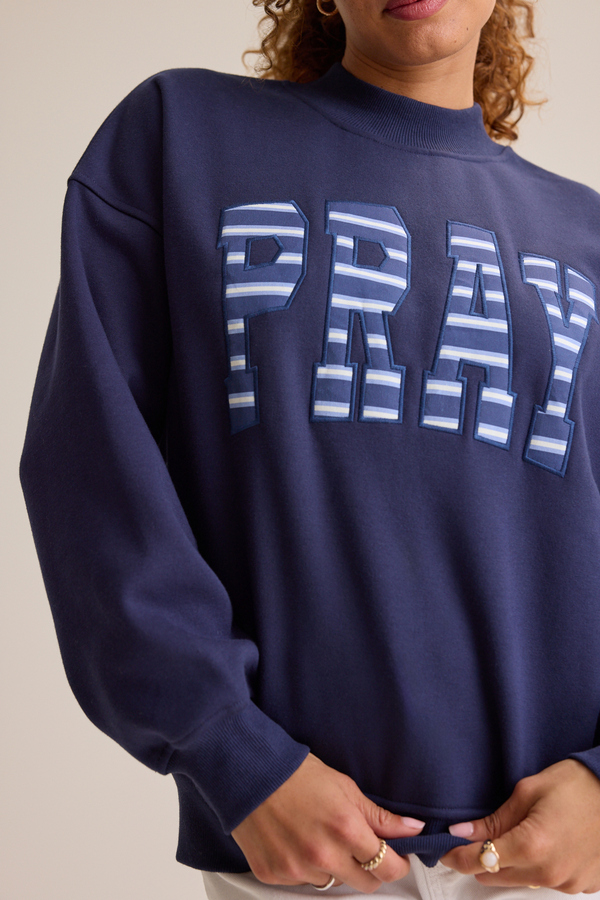 Pray Mockneck Pullover Detail 3 - Altar'd State