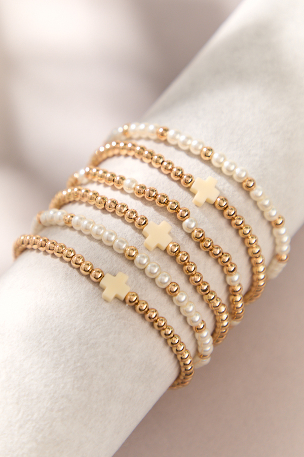 Cross Stretch 6 Layer Bracelet Pack - Altar'd State