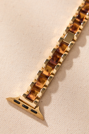 Tortoise Metal Link Watch Band - Altar'd State - 