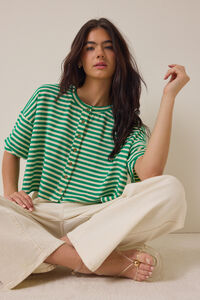 Keaton Button-Up Stripe Top - Altar'd State