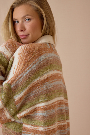 Wrenlee Spacedye Sweater Duster - Altar'd State - 