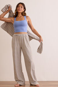 Weekend Stripe Wide Leg Pant - Altar'd State