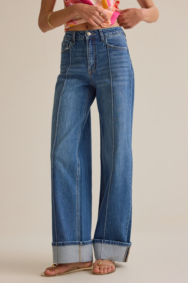 Sylvan High Rise Cuff Jeans Detail 3 - Altar'd State