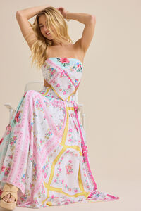 Gianna Floral Bandana Top Detail 4 - Altar'd State