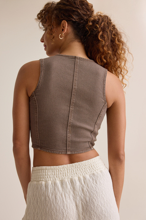 Harlee Denim Vest - Altar'd State - 