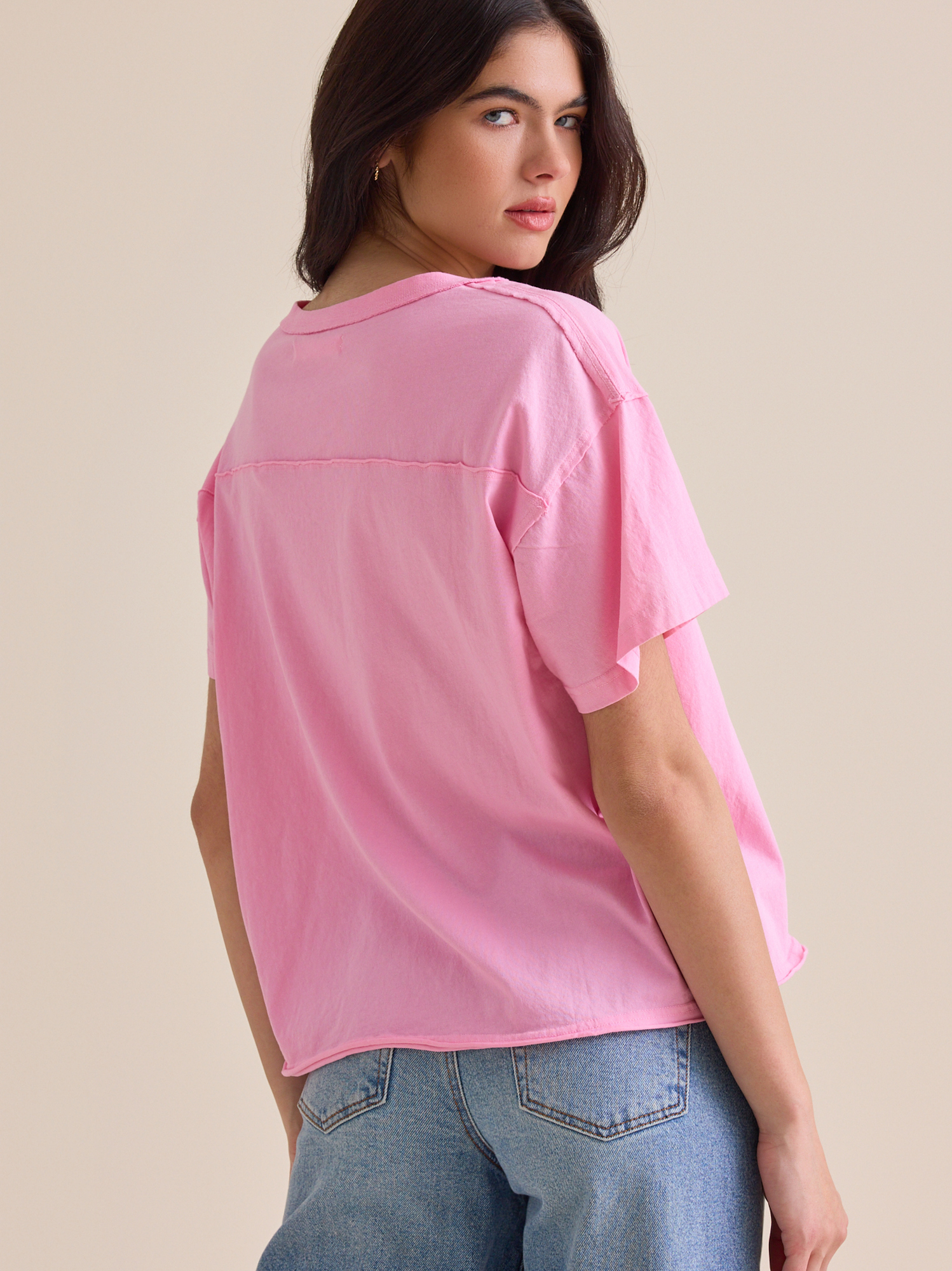 Bristol Oversized Tee in Pink | Altar'd State