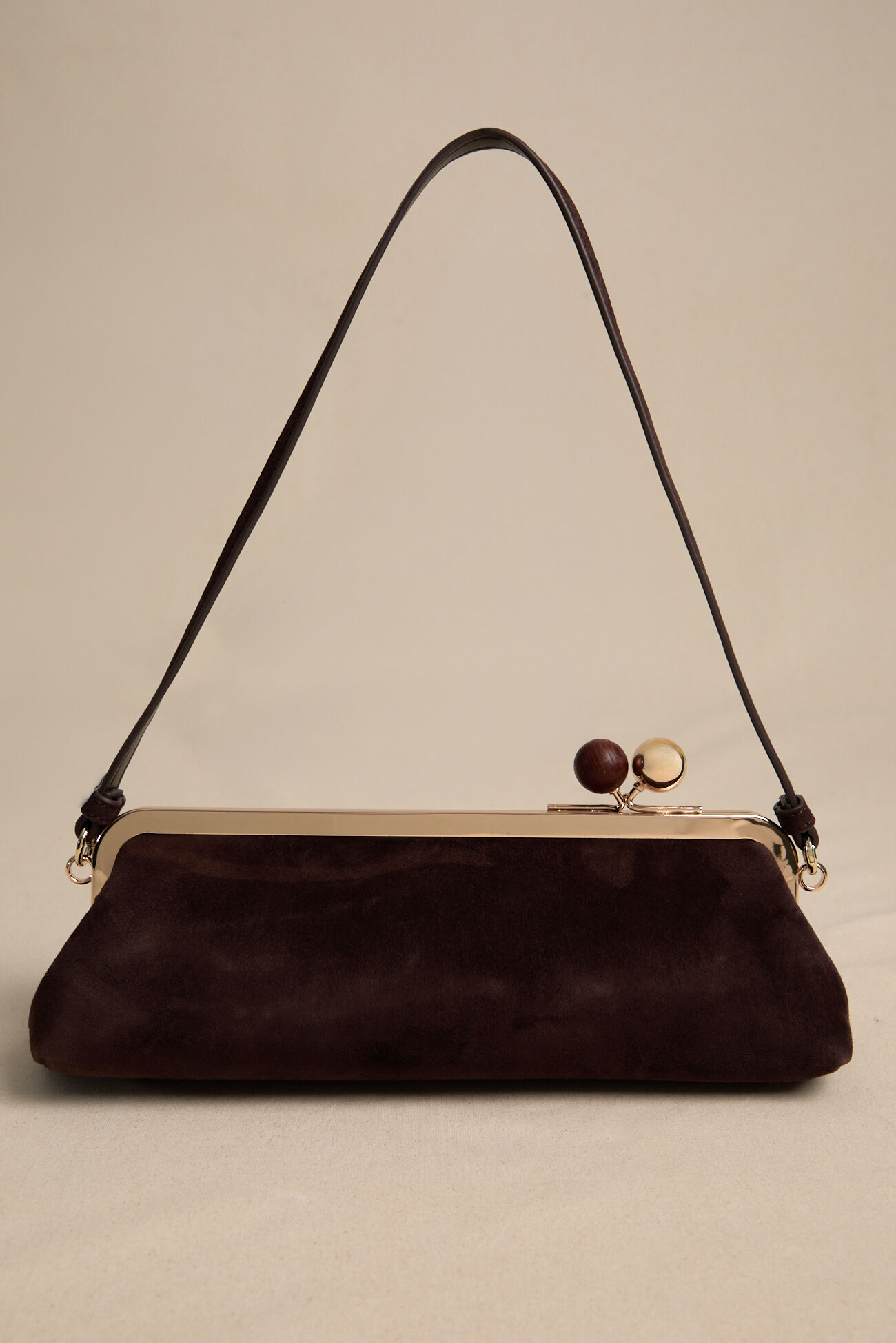 Kiss Lock Shoulder Bag