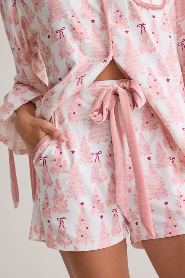 Sweet Spruce Mama Pajama Set Detail 3 - Altar'd State