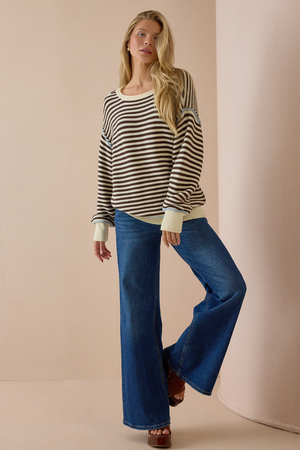 Pia Striped Sweater - Altar'd State - 