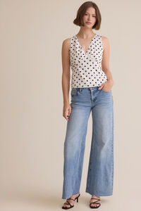 Brianna Dot Satin Tank Detail 6 - Altar'd State