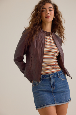Ella Leather Jacket - Altar'd State