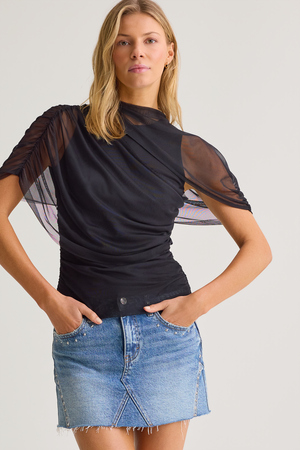Kael Mesh Shawl Wrap Top - Altar'd State