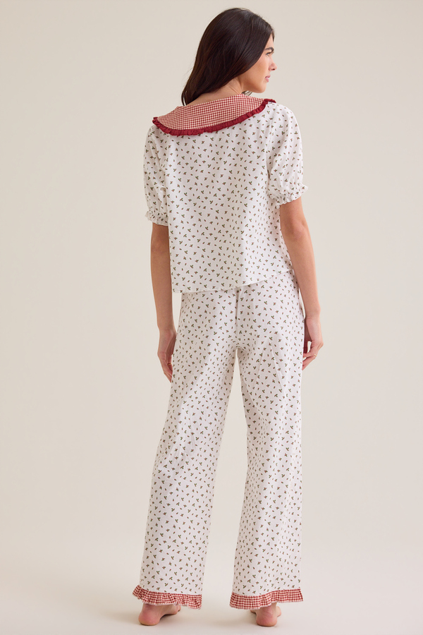 Darleen Holly Gingham Mama Pj Set Detail 5 - Altar'd State