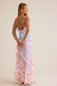 Olivia Floral Maxi Dress Detail 4 - Altar'd State