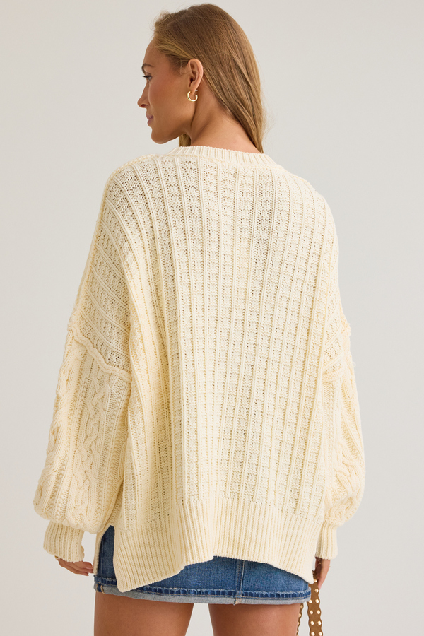 Chelsi Oversized Sweater Detail 4 - Altar'd State