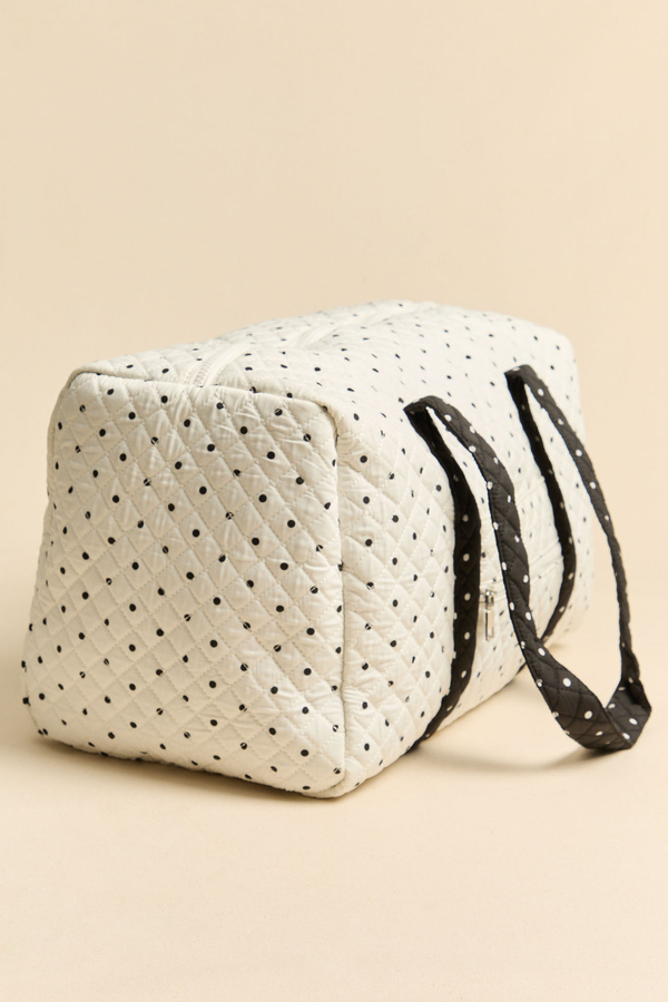 Jet Set Polka Dot Duffel Bag Detail 3 - Altar'd State