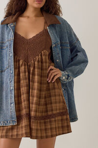 Rachel Plaid Mini Dress Detail 2 - Altar'd State