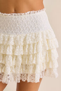 Camila Tiered Lace Mini Skirt Detail 2 - Altar'd State