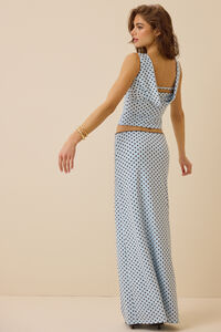 Priscilla Polka Dot Maxi Skirt Detail 6 - Altar'd State