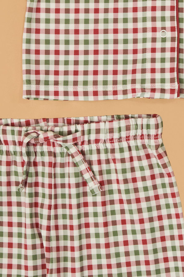 Holiday Cheer Gingham Pajama Set Detail 2 - Altar'd State