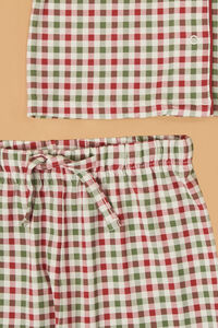 Holiday Cheer Gingham Pajama Set Detail 2 - Altar'd State